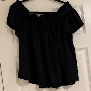Elegant Black Off-Shoulder Top